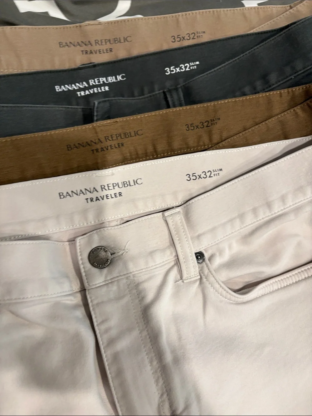 Banana Republic Men's Pale Pink Straight Jeans